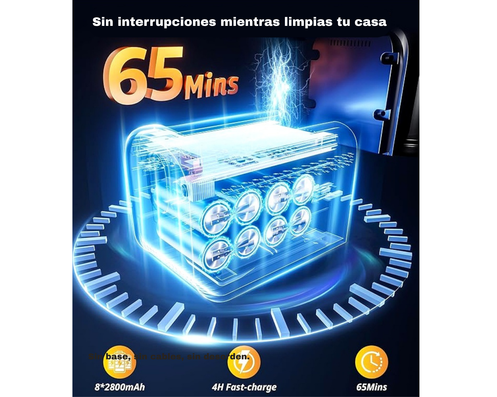 Aspiradora Inalámbrica 45 kPa